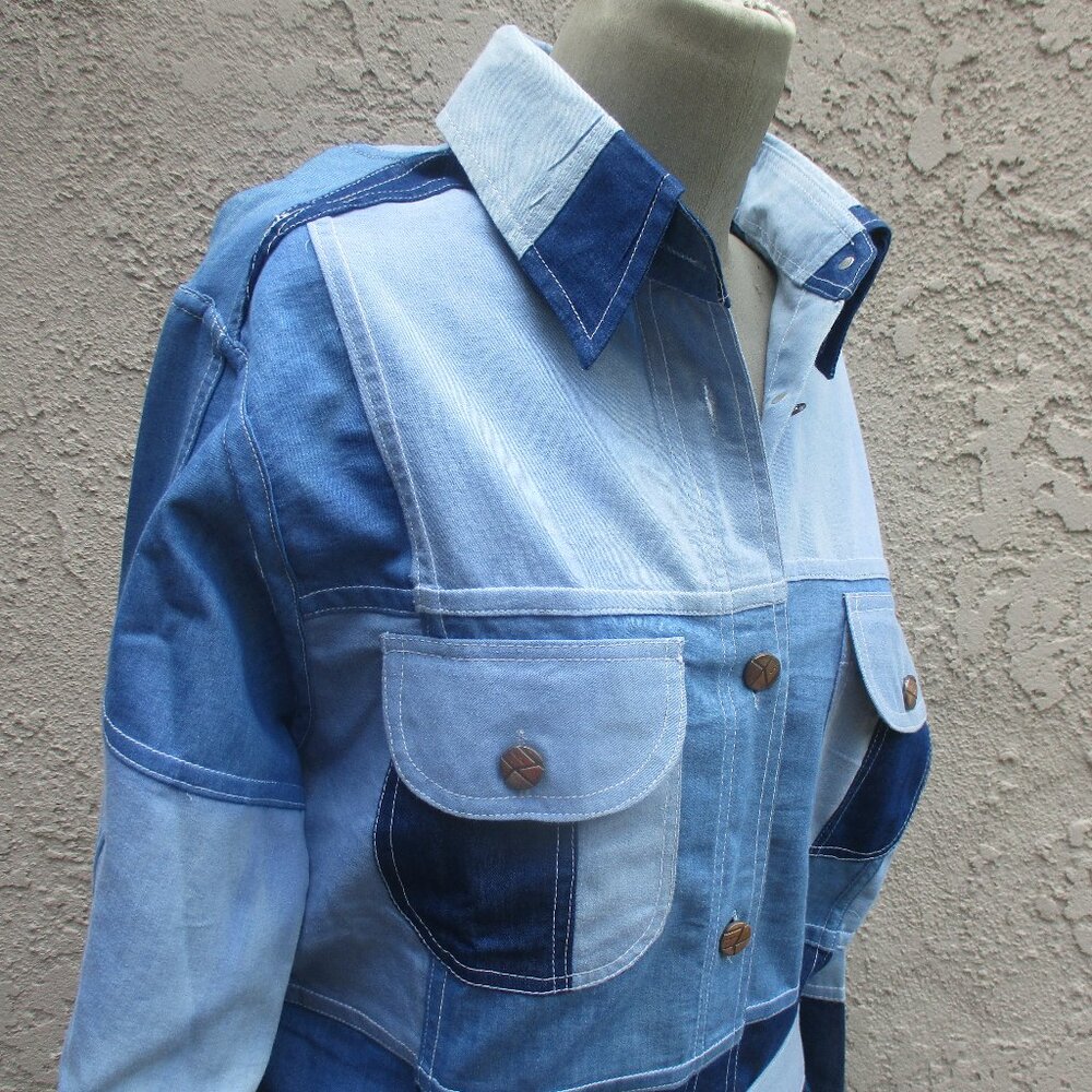 Nwot Ashley Taylor ~ Patchwork Duster / Jacket ~ … - image 5